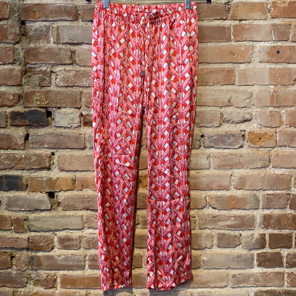 Pink printed pants